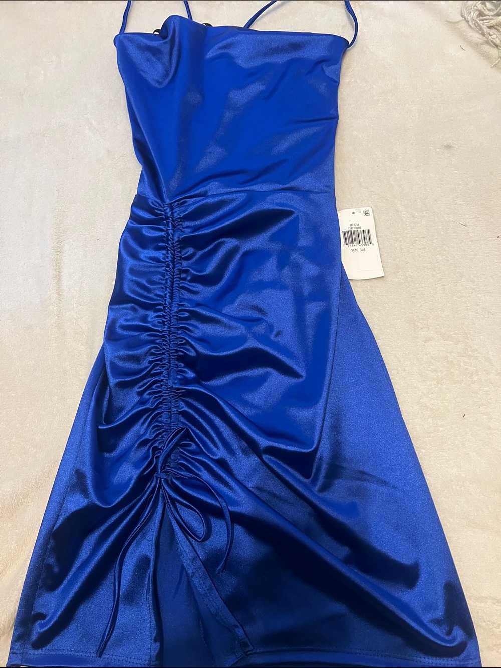 b darlin royal blue dress | Dresses | B Darlin Satin Ruched Mini Size:41 Short
